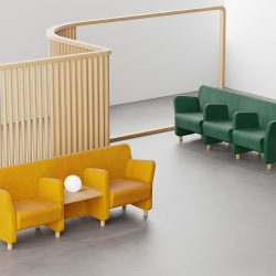 WIZ SOFA 3 PUESTOS CON MESA